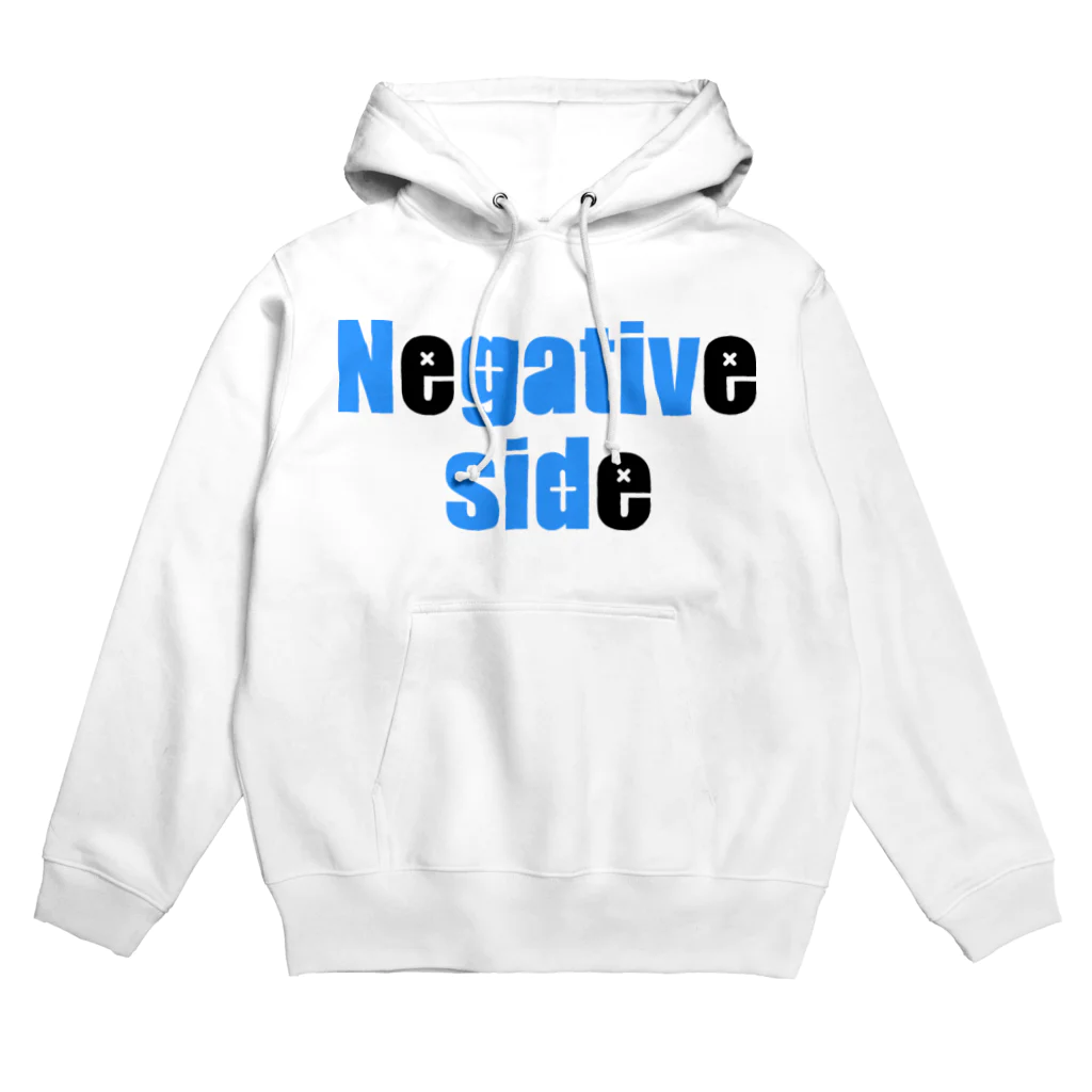 Negative sideのNegative side BLUE パーカー