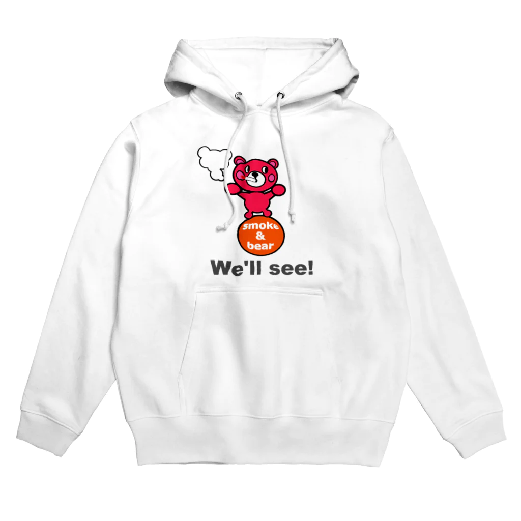 オリジナルデザインTシャツ　SMOKIN'の玉のりモクモックマ ピンク Hoodie