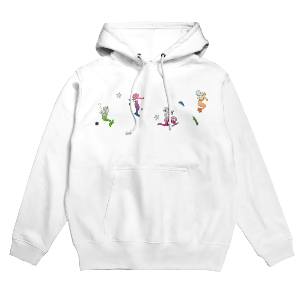 杜の魚のあつまれビーカー人魚 Hoodie