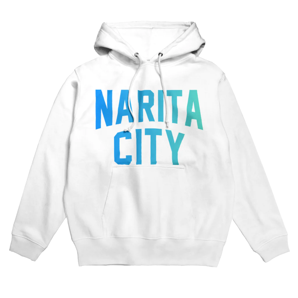 JIMOTOE Wear Local Japanの成田市 NARITA CITY ロゴブルー Hoodie