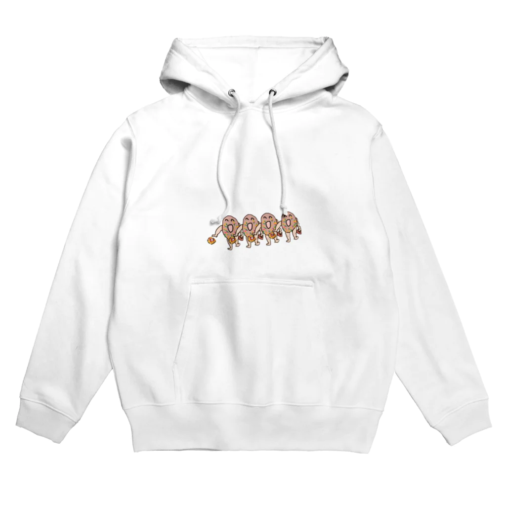 まさぴ's POPCORN SHOPのドーナツ人間の連鎖 Hoodie