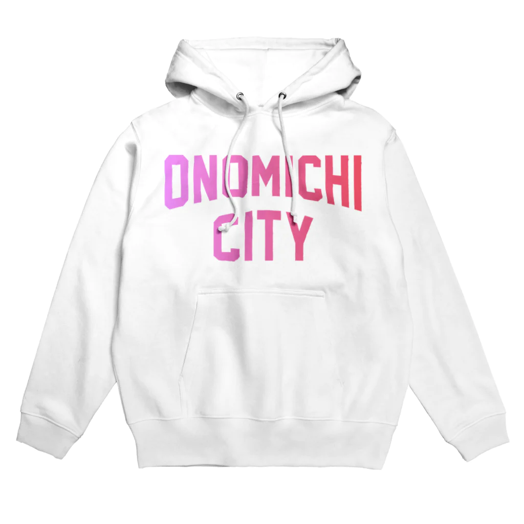 JIMOTOE Wear Local Japanの尾道市 ONOMICHI CITY ロゴピンク パーカー