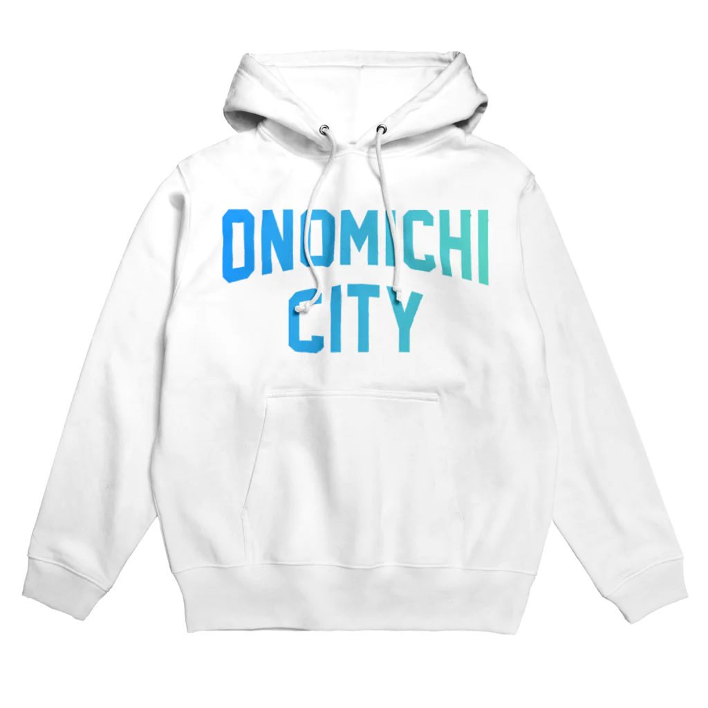 JIMOTOE Wear Local Japanの尾道市 ONOMICHI CITY ロゴブルー Hoodie