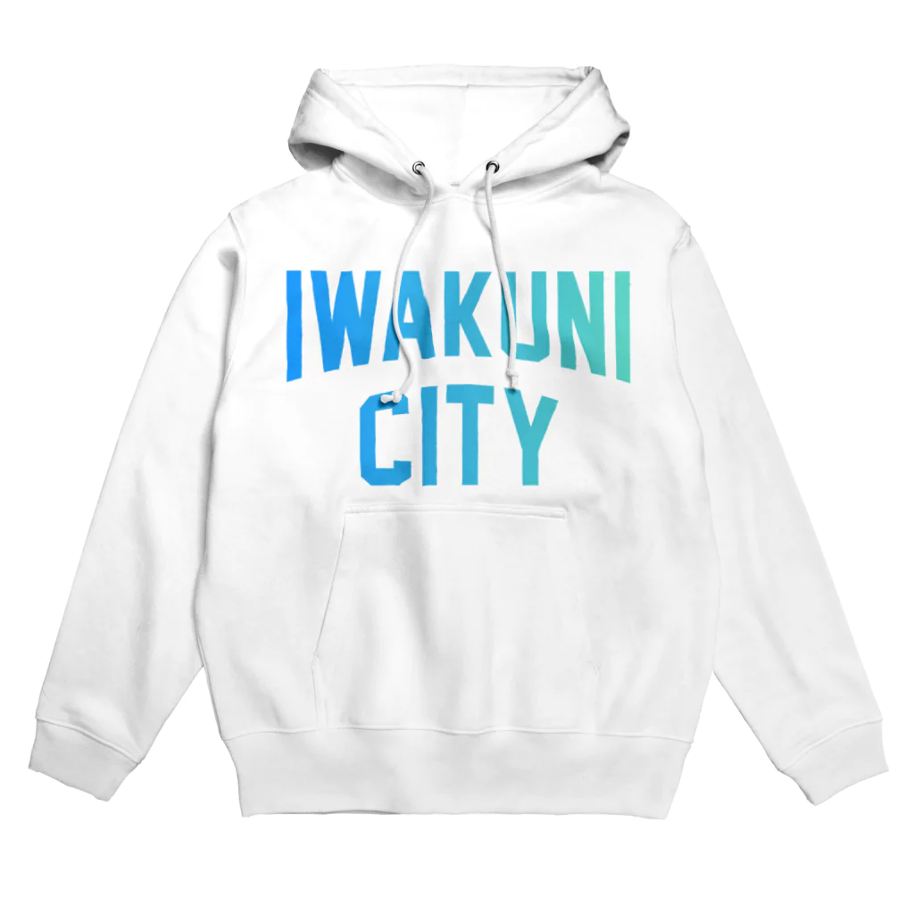 JIMOTOE Wear Local Japanの岩国市 IWAKUNI CITY　ロゴブルー Hoodie