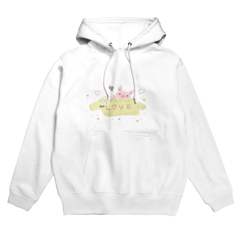 Nap time のlove knit Hoodie