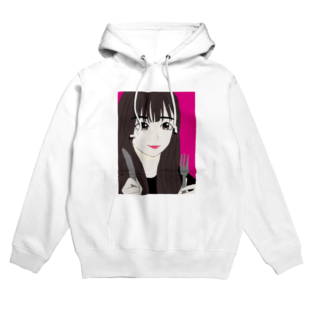 natsuの食いしん坊な女の子 Hoodie