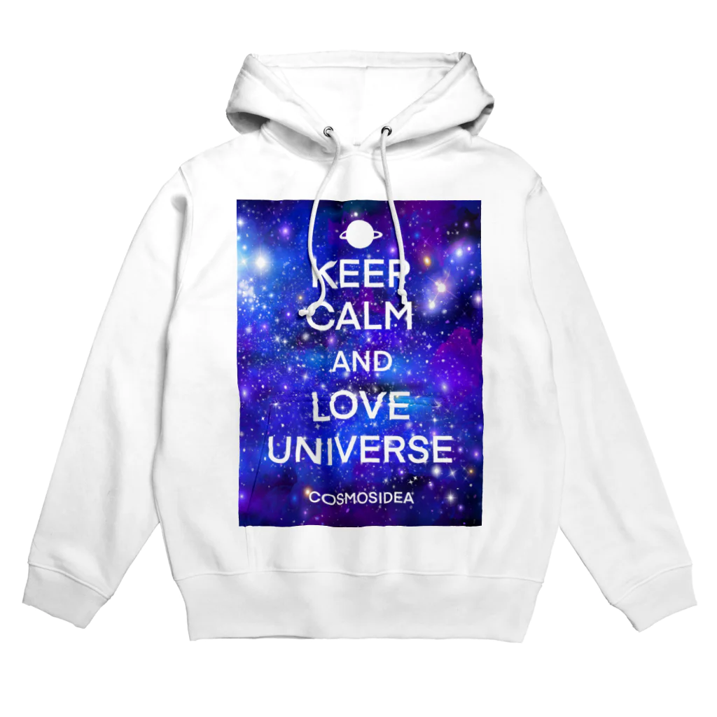 COSMOSIDEAのKEEP CALM AND LOVE UNIVERSE パーカー