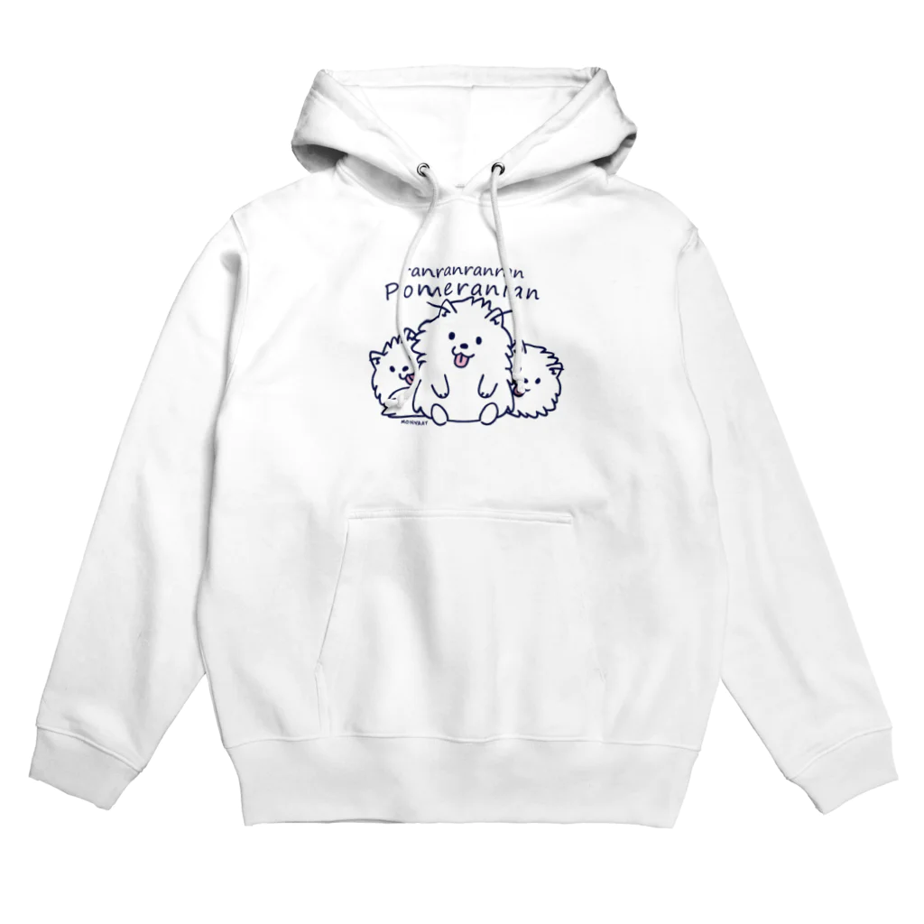 イラスト MONYAAT のらんらんらんらんポメラニアン M Hoodie