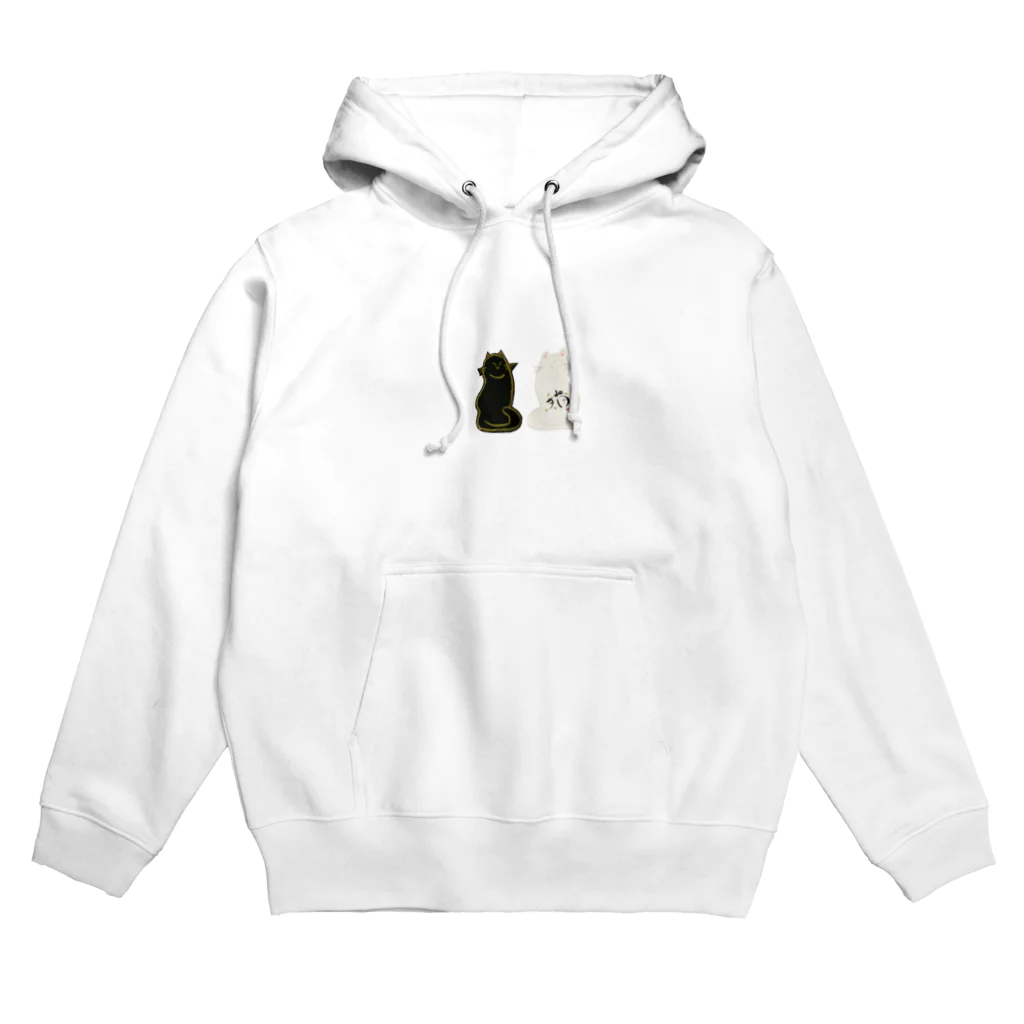 vishowのしろねこtoくろねこ Hoodie