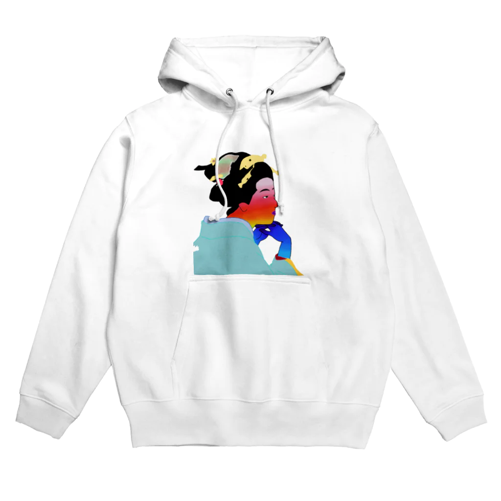 フランスパンの端くれのサーモグラフィー末端冷え性女 Hoodie