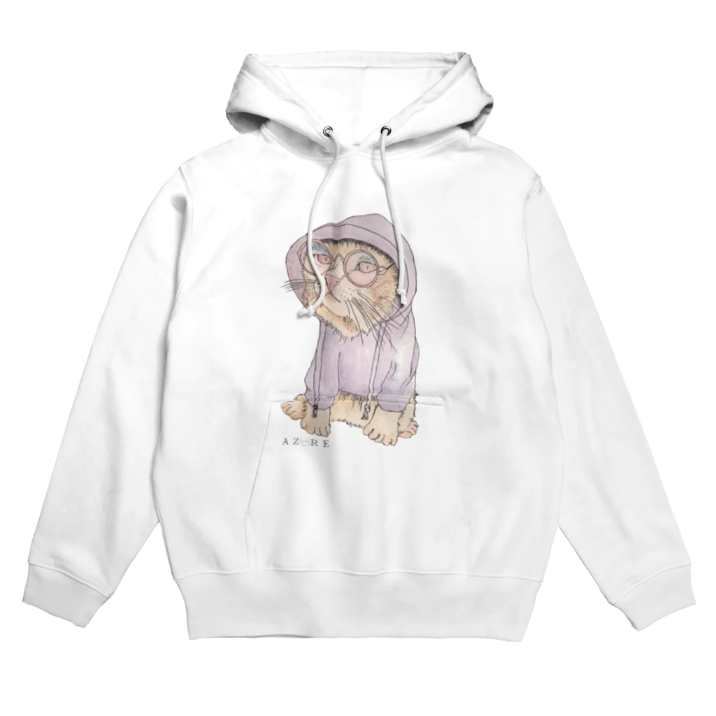 azure designのパーカーを着たネコ Hoodie