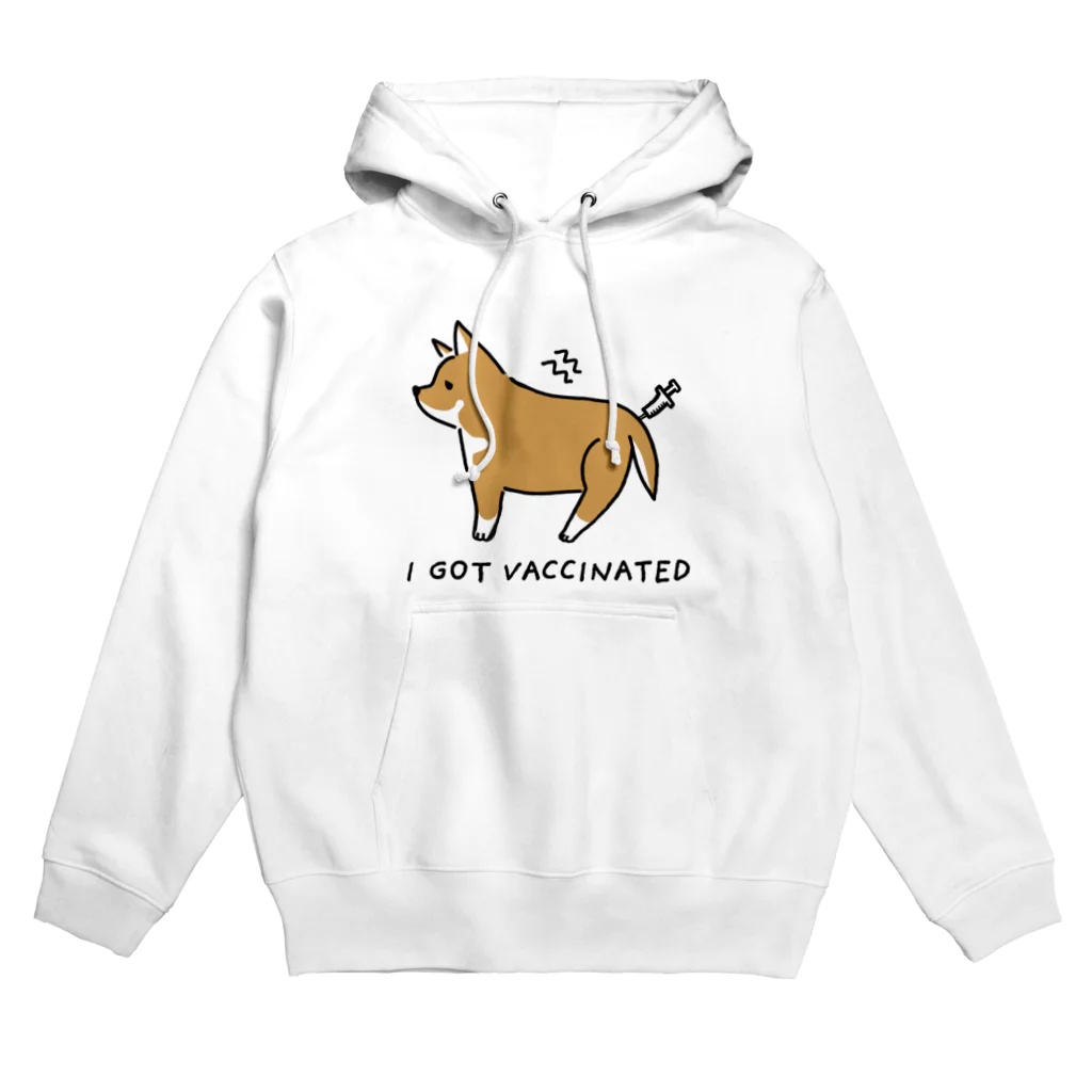 ともえのえ - 柴犬とか動物色々のI GOT VACCINATED Shiba dog Hoodie