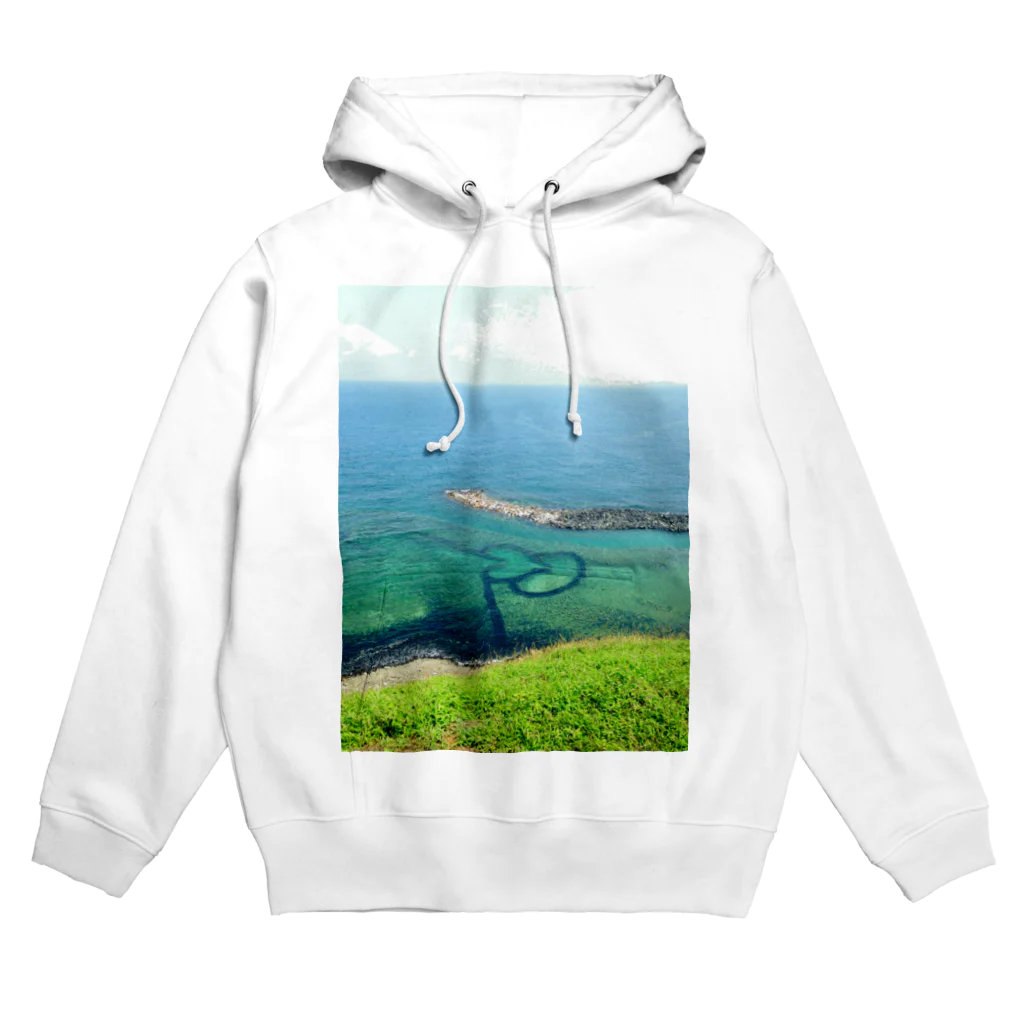 夏のゆゆゆの台湾の離島のハート型 Hoodie