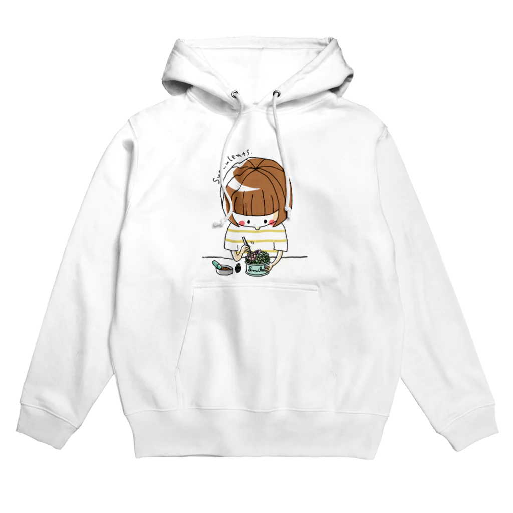 subarisuの多肉の寄せ植えをしている人(カラー) Hoodie