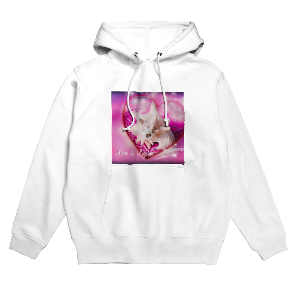 犬のしっぽの高次元ピンクシェール Hoodie