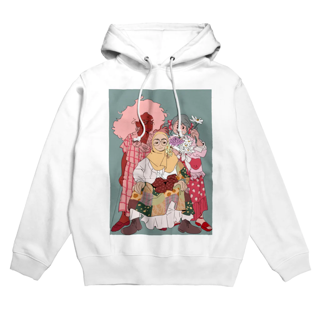 ごとう みのりのBouquet of Maidens Hooded Sweatshirt パーカー