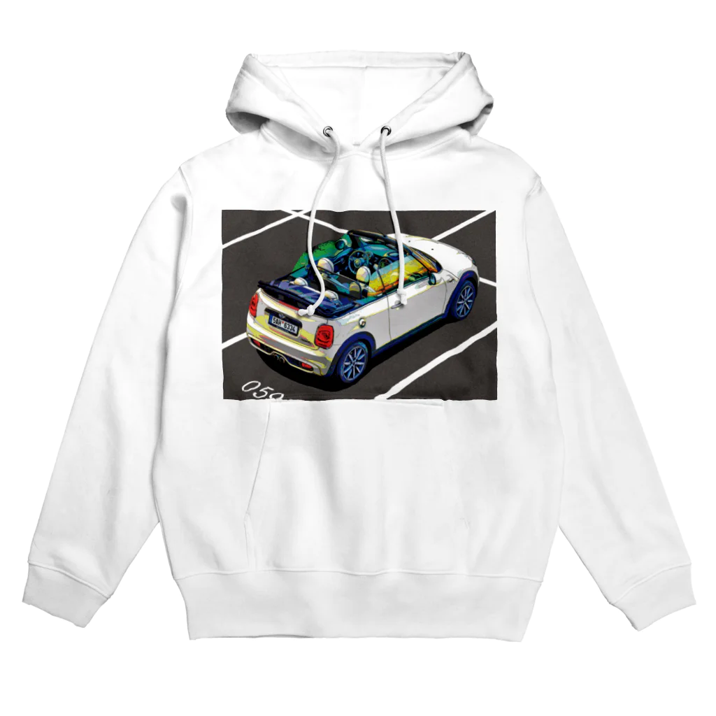 GALLERY misutawoの白のミニコンバーチブル Hoodie