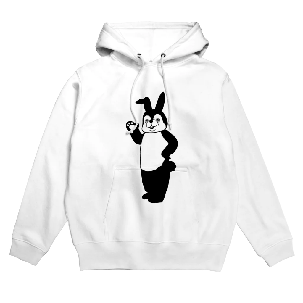 silhouettetshirtのうさぎシルエットデザイン Hoodie