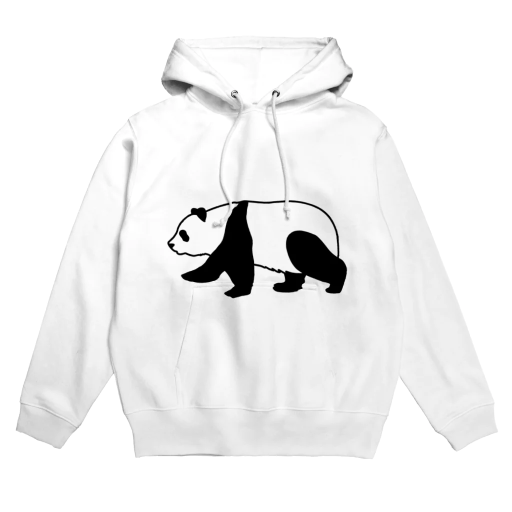 silhouettetshirtのパンダシルエットデザイン Hoodie