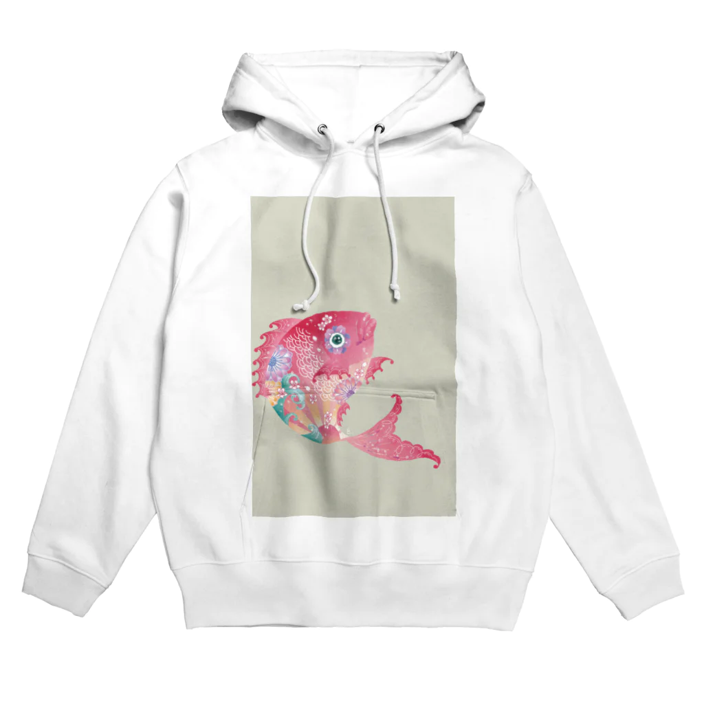 ミウラエツコの花鯛 Hoodie