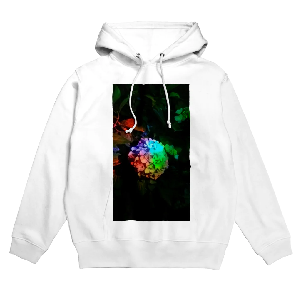 YONEの「レインボー紫陽花」 Hoodie