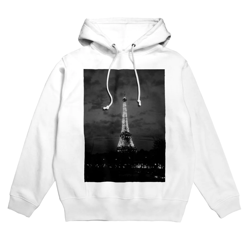 tsukaoのエッフェル塔B&W Hoodie