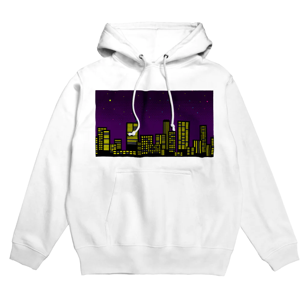 ドット絵アイテムの夜景 Hoodie