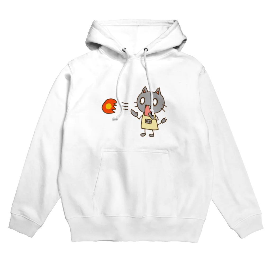 白米のオトモのメカっぽいねこ Hoodie