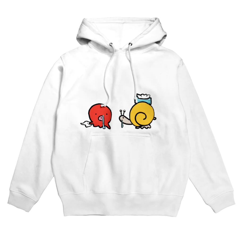 タコのいえのカタツムリとタコ Hoodie