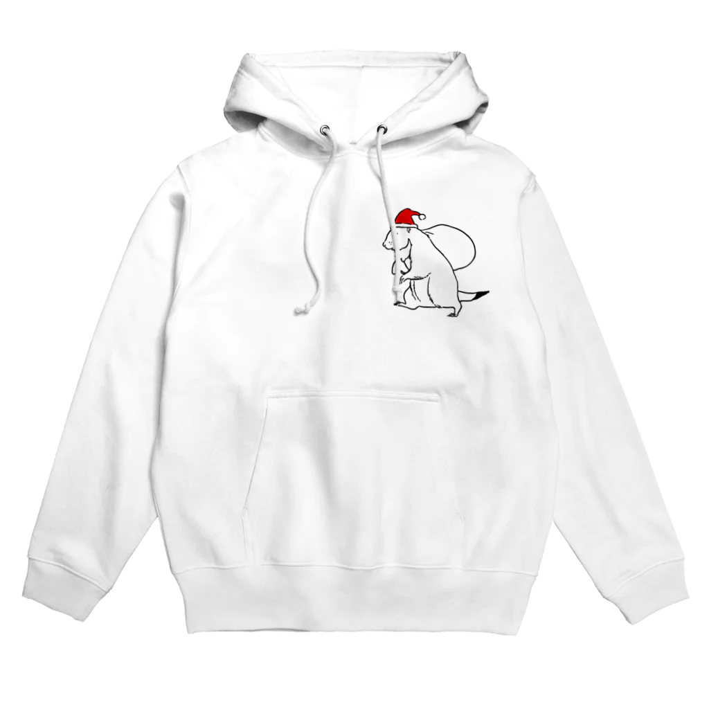 ねずりすSHOPのクリスマスのプレーリー Hoodie