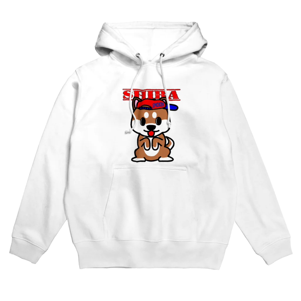 オリジナルデザインTシャツ　SMOKIN'のちんちん柴犬 Hoodie