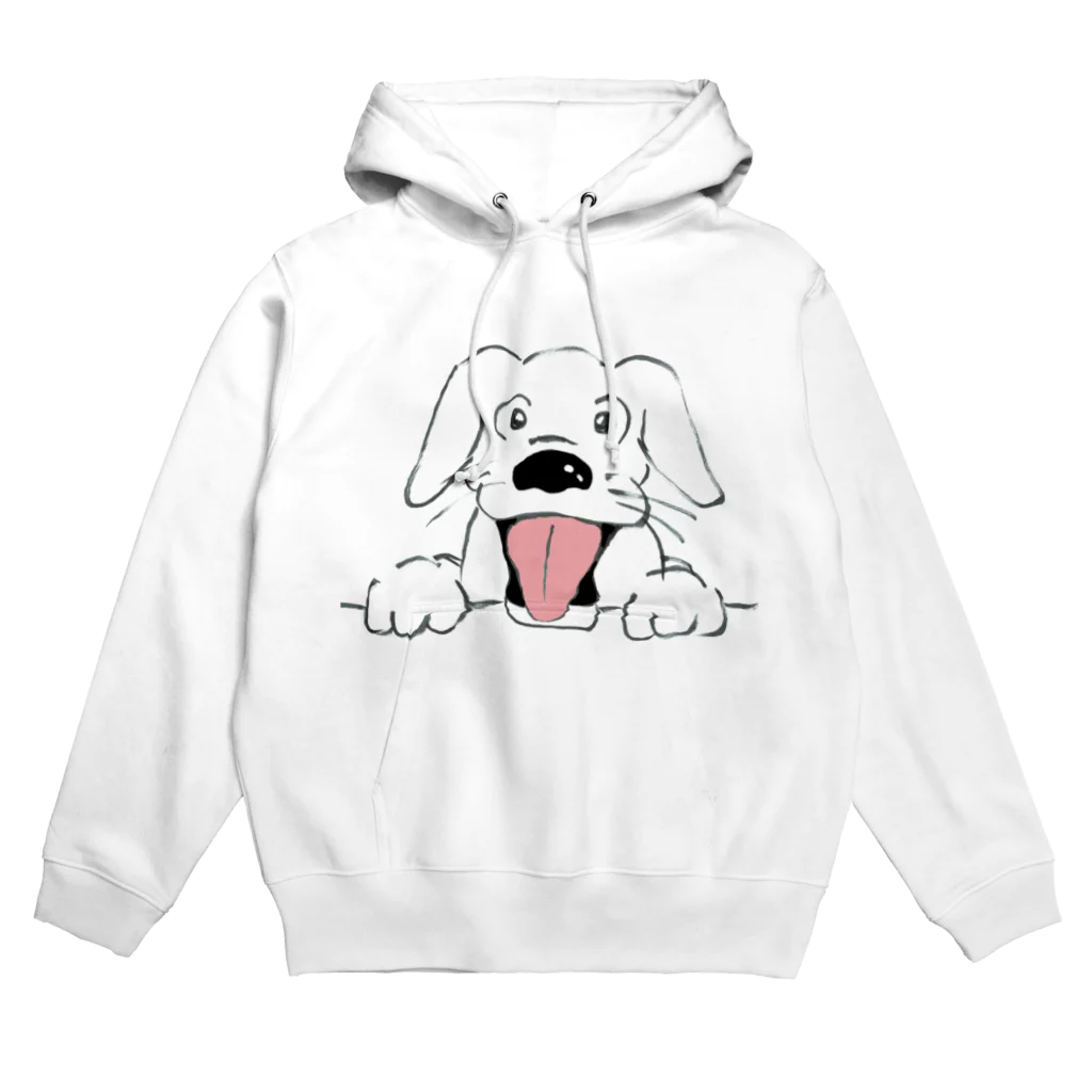 たぬき丸の館のひょっこり犬 Hoodie