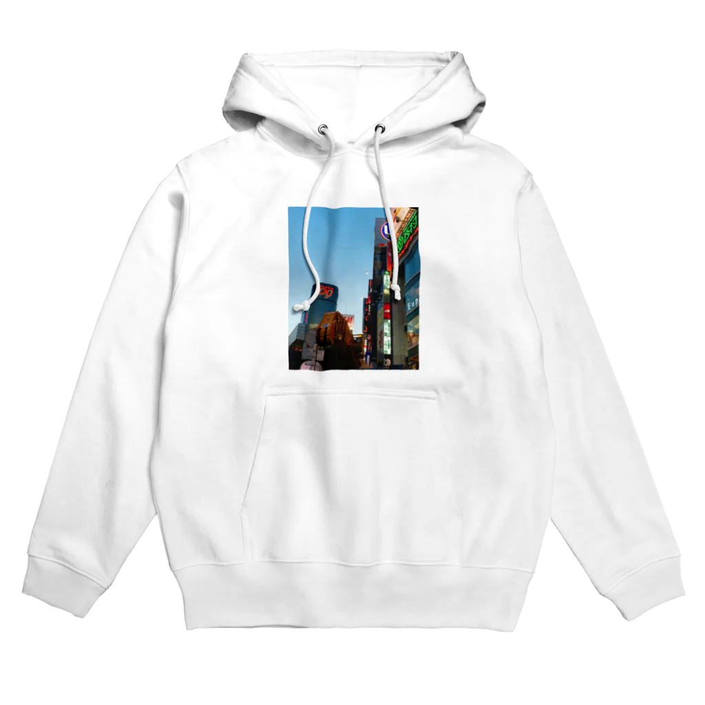 manbooo_888の視覚聴覚が疲れる街、渋谷 Hoodie