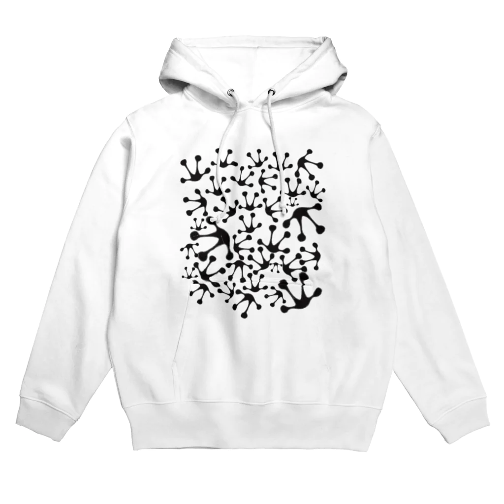 TARORIMOのFrog foot stamp Hoodie