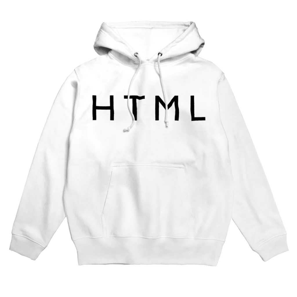 HTMLタグショップのHTML（黒文字） Hoodie