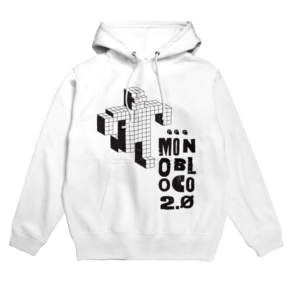 MONOBLOCO Japanのモノブロコ(MONOBLOCO)のモノクロロボットパーカー Hoodie