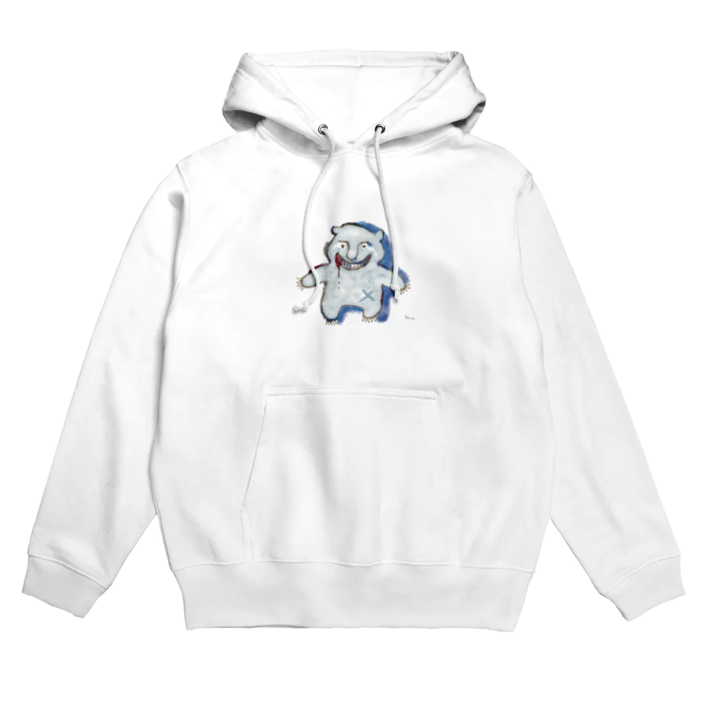 C-cubeのスプラッターベア Hoodie