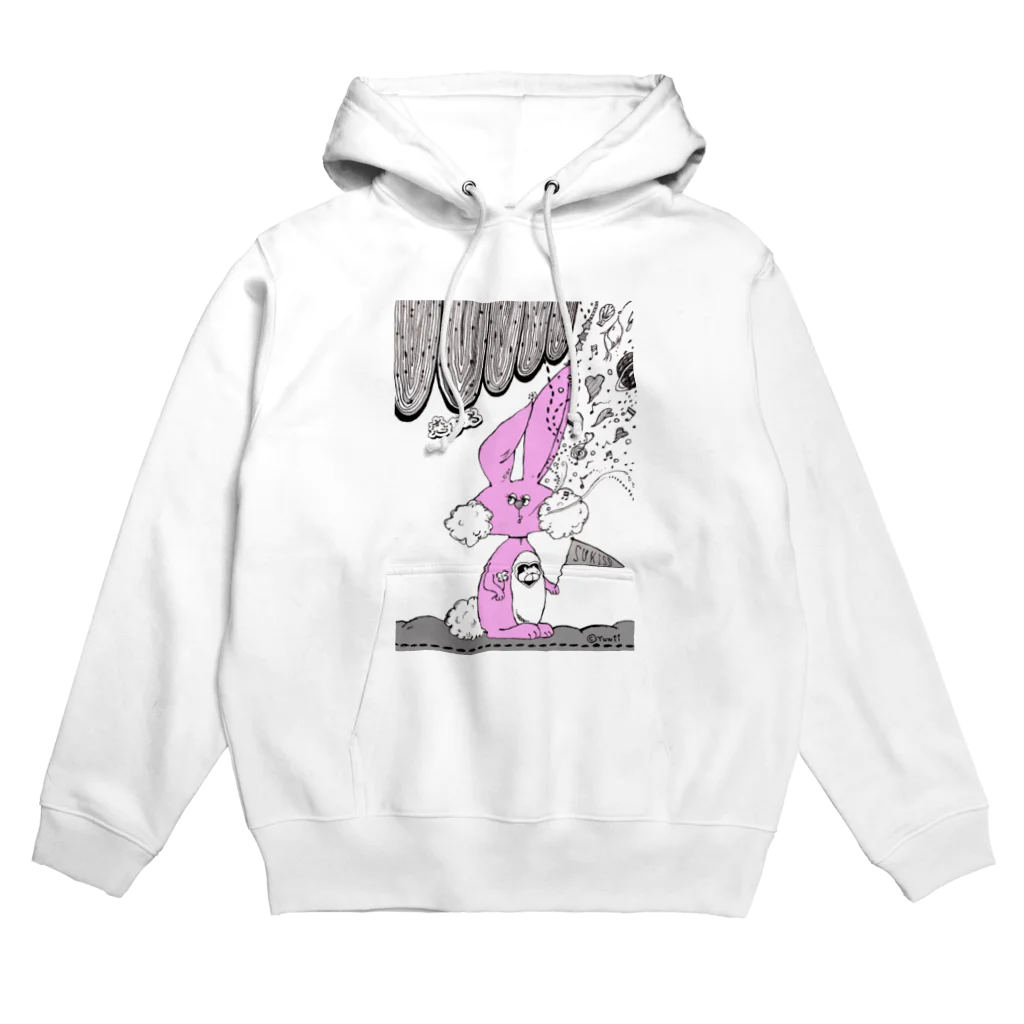 【Yuwiiの店】ゆぅぅぃーのウサ恋★恋してる　イラスト Hoodie