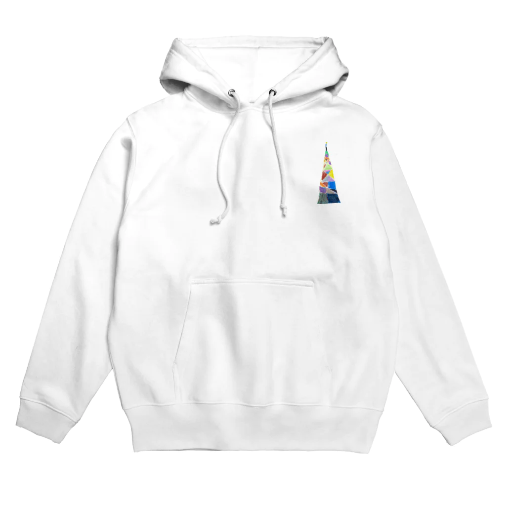 Hummingbirdのカラフルタワー Hoodie