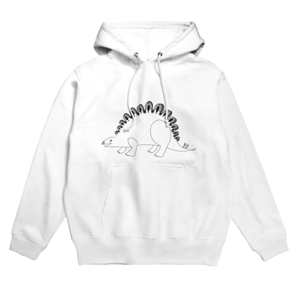 sen-no-momotsukuriの白黒ステゴ Hoodie