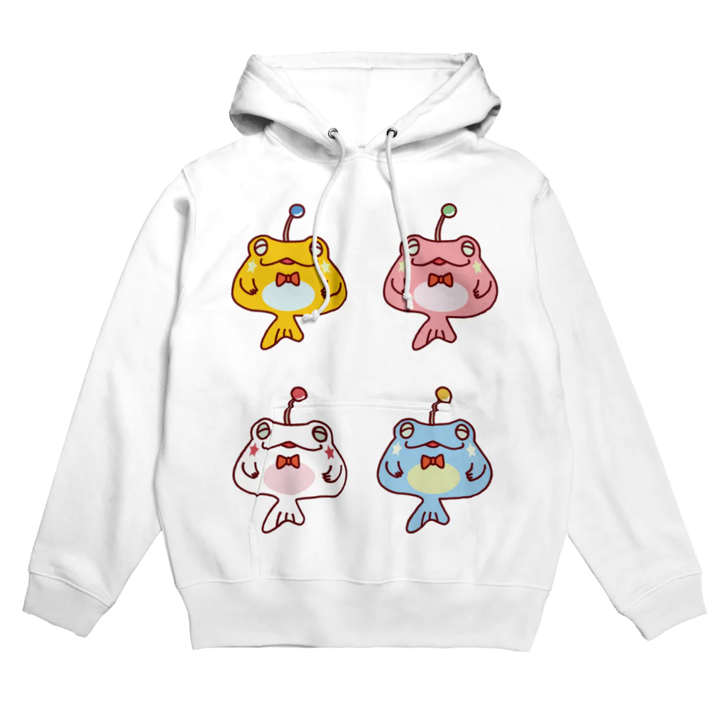 CHURAの４ひきのカエルアンコウ Hoodie