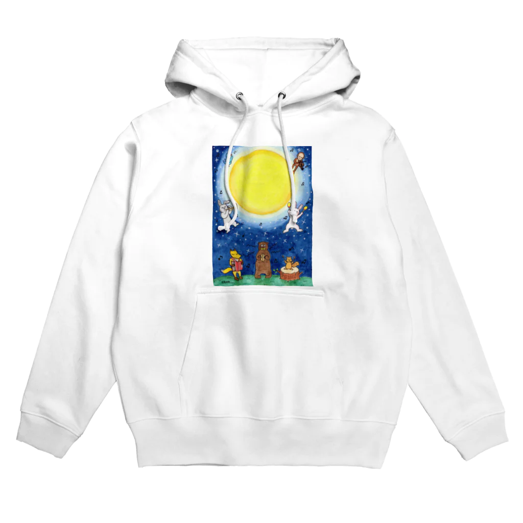 KIRARIの夢色雑貨屋さんの「月夜の音楽会」 Hoodie