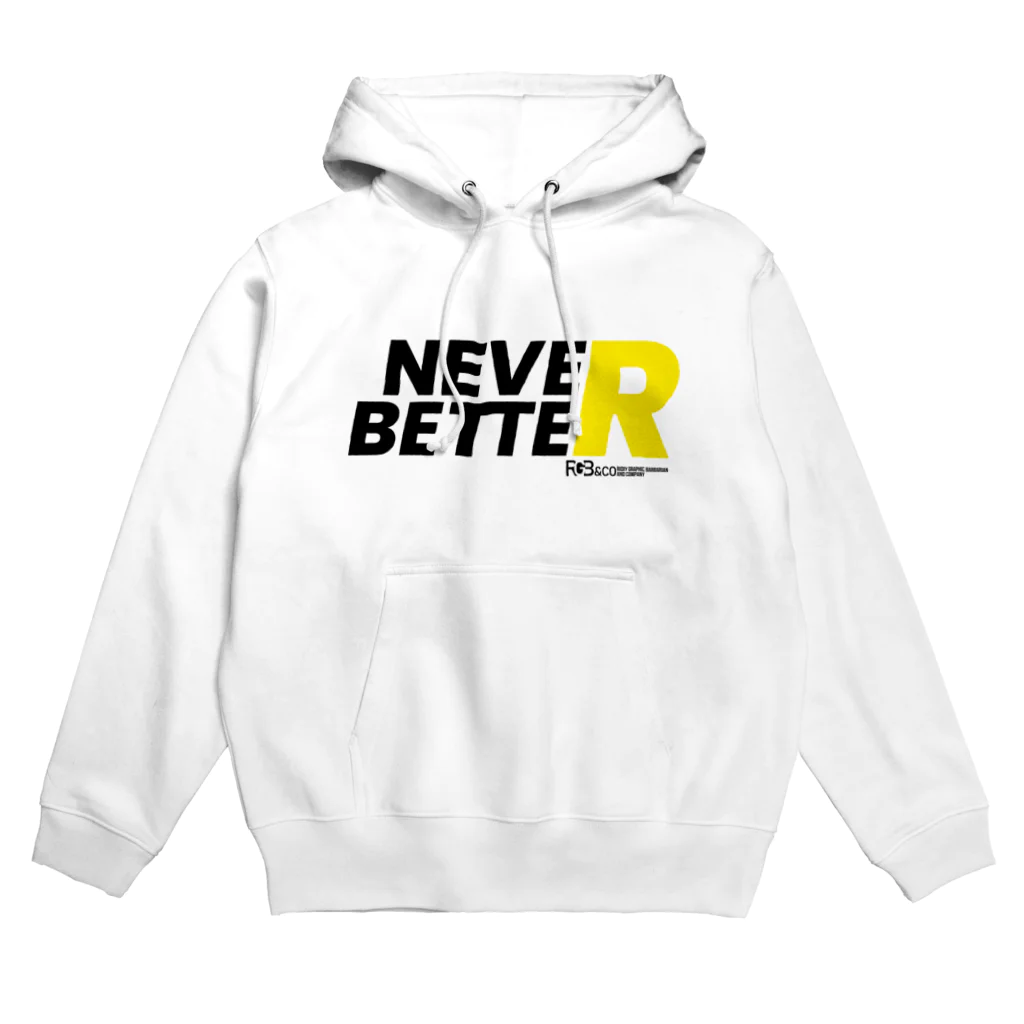 RGB &COのNEVER BETTER BK パーカー