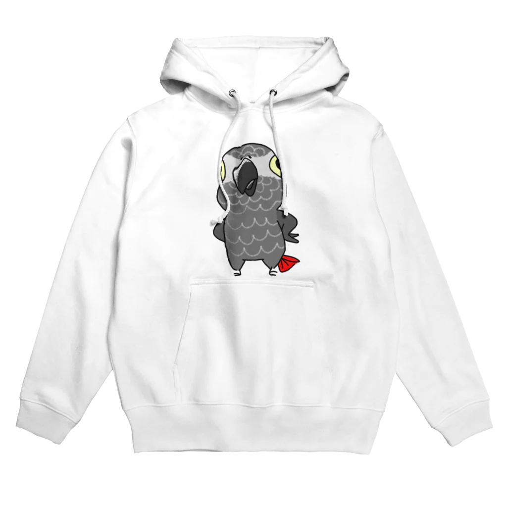 inkono shimobeのヨウム文字なし Hoodie