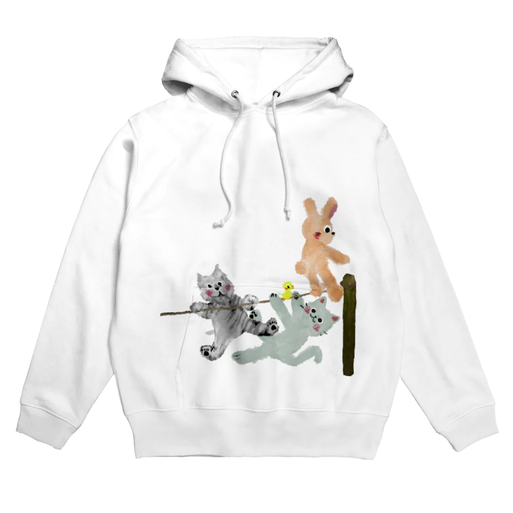 🤍一ノ瀬 彩 🐇⸒⸒ suzuri支店🤍の甘えん坊全員集合！【ゆめかわアニマル】 Hoodie