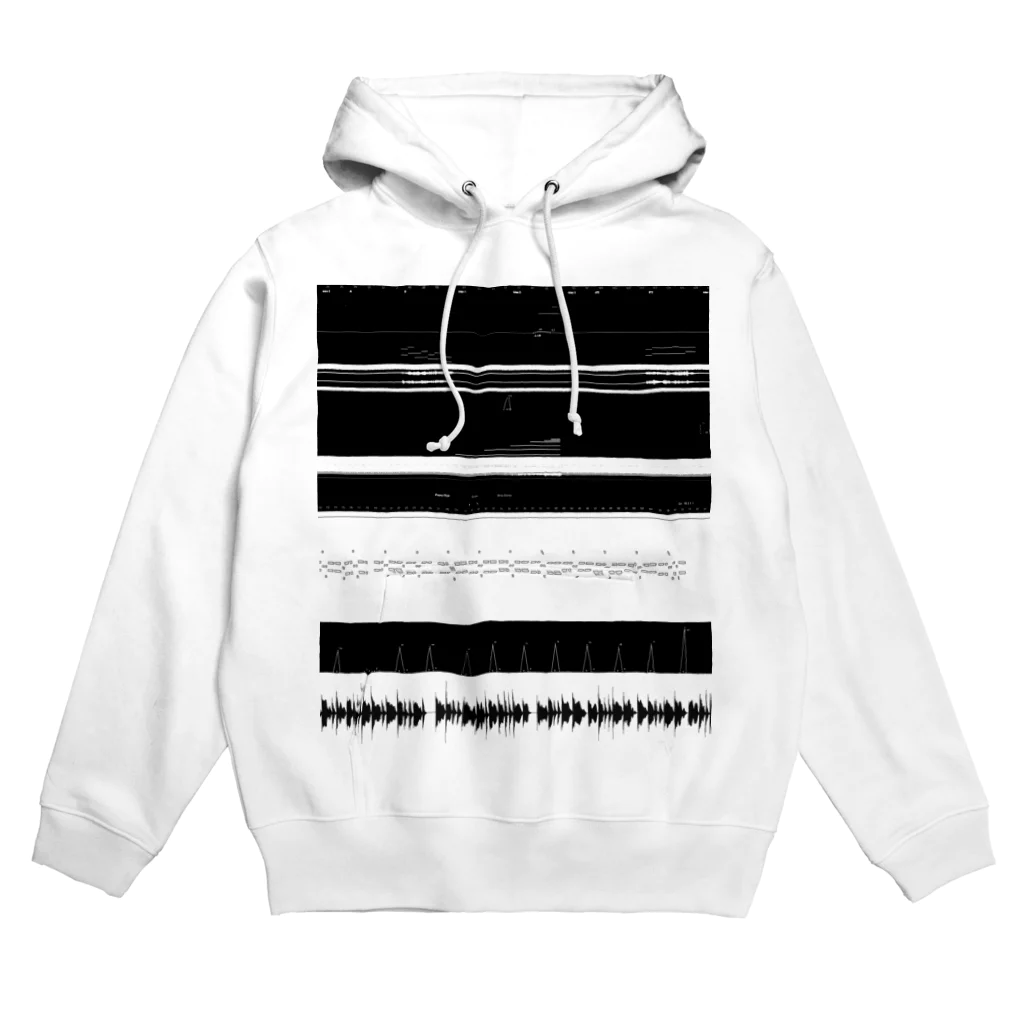 Desktop LabのDAW波形ボーダー Hoodie