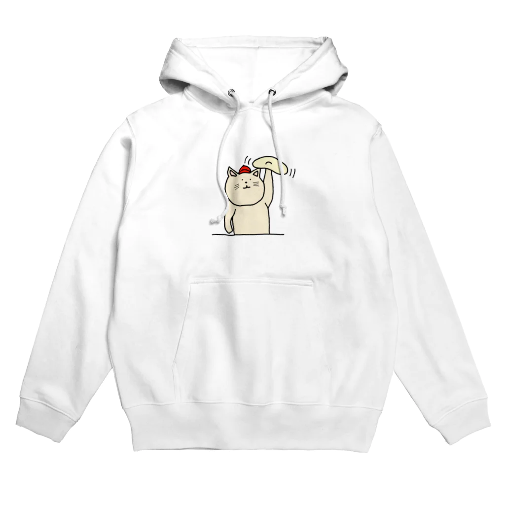 ＋Whimsyのピザ屋さんねこ Hoodie