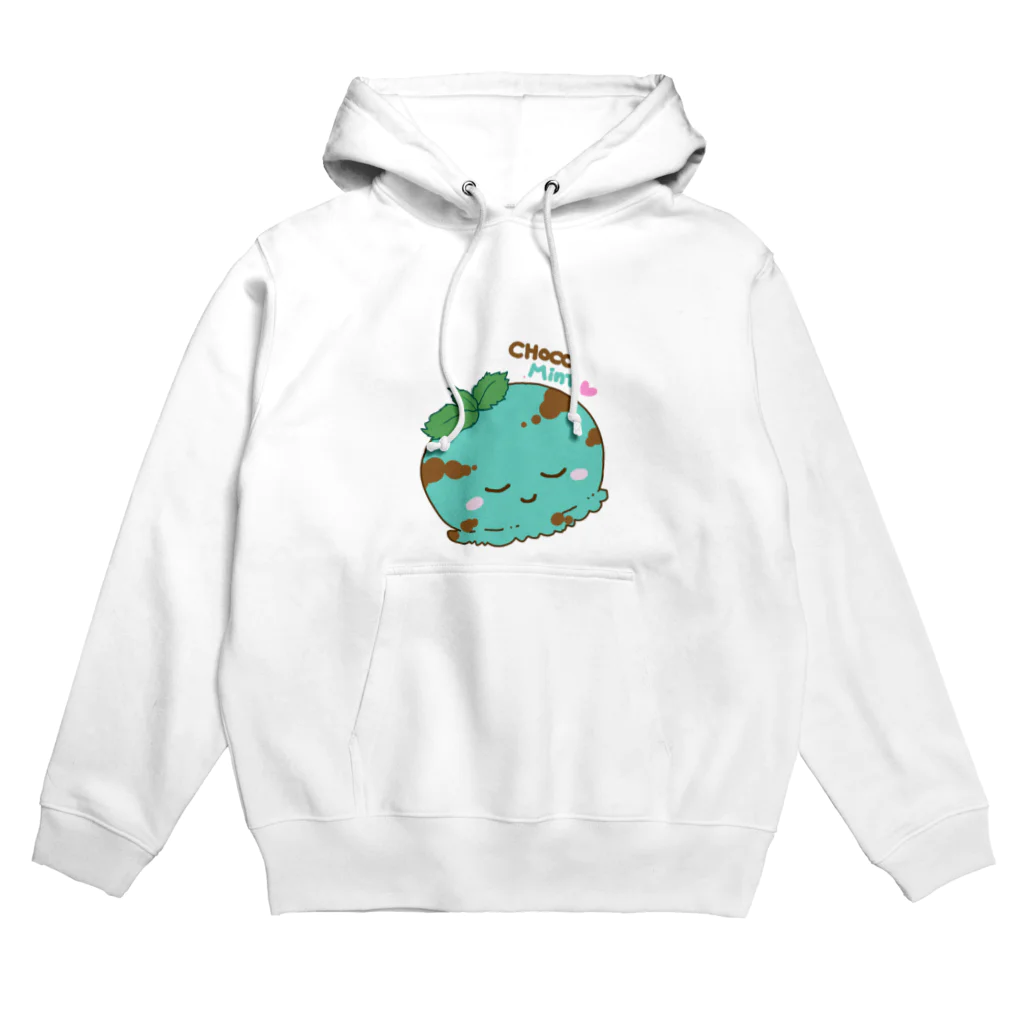 ひぺのアイスやさんのチョコミントちゃん Hoodie