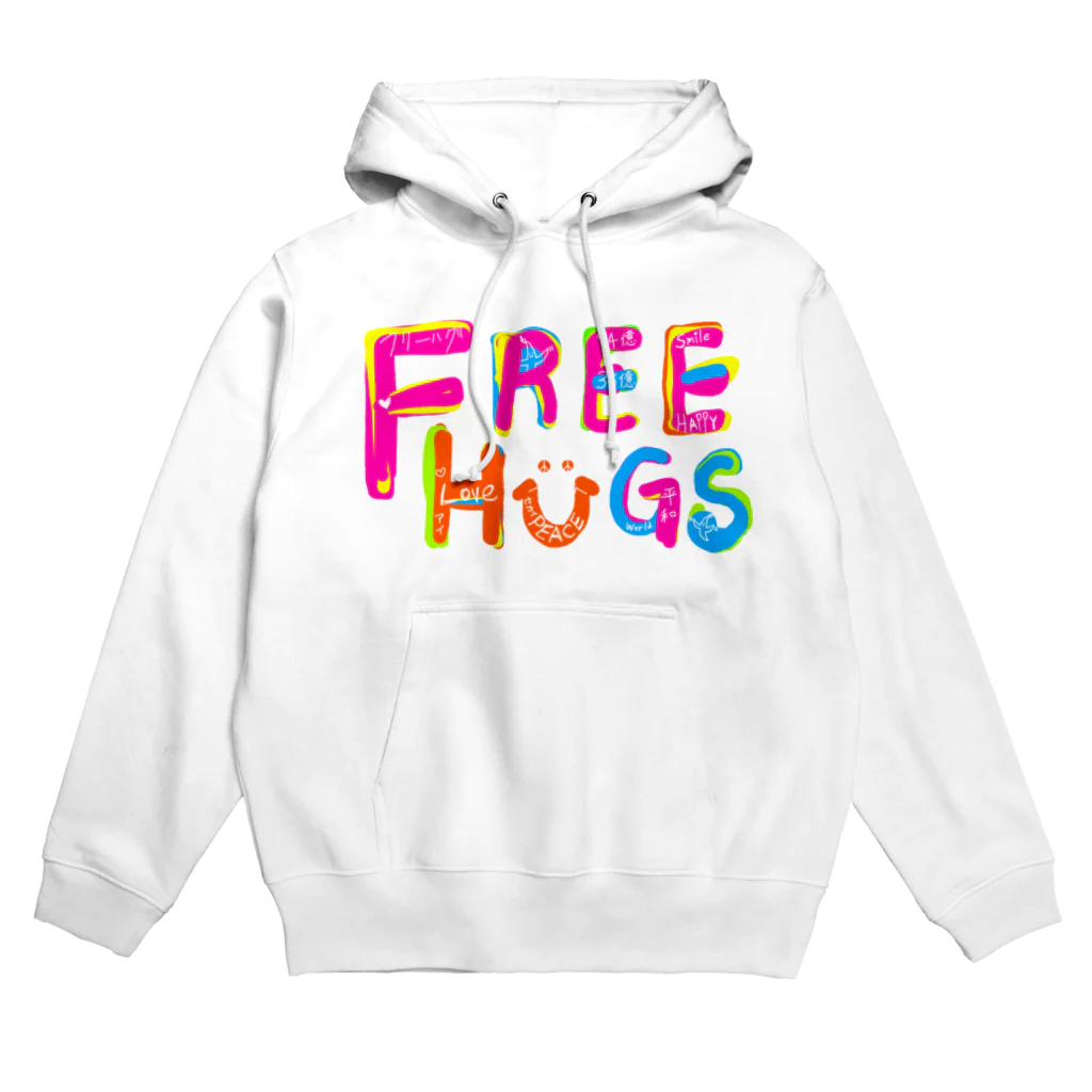 マジシャンもやしくんのショップのフリーハグ／FREE HUGS Hoodie