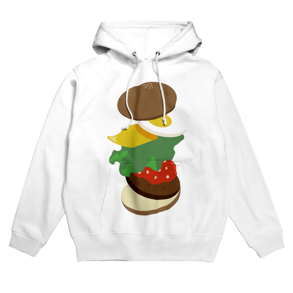 AWESOME HAMBURGERのエッグチーズバーガー Hoodie